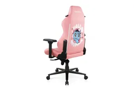 Игровое кресло DXRacer Craft CRA/D5000/P Hello Human Cat компьютерное, до 115 кг, 4D, до 150 градусов, кожа PU, металл, цвет розовый с рисунком