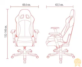 Геймерское кресло DXRacer OH/KS06/NW
