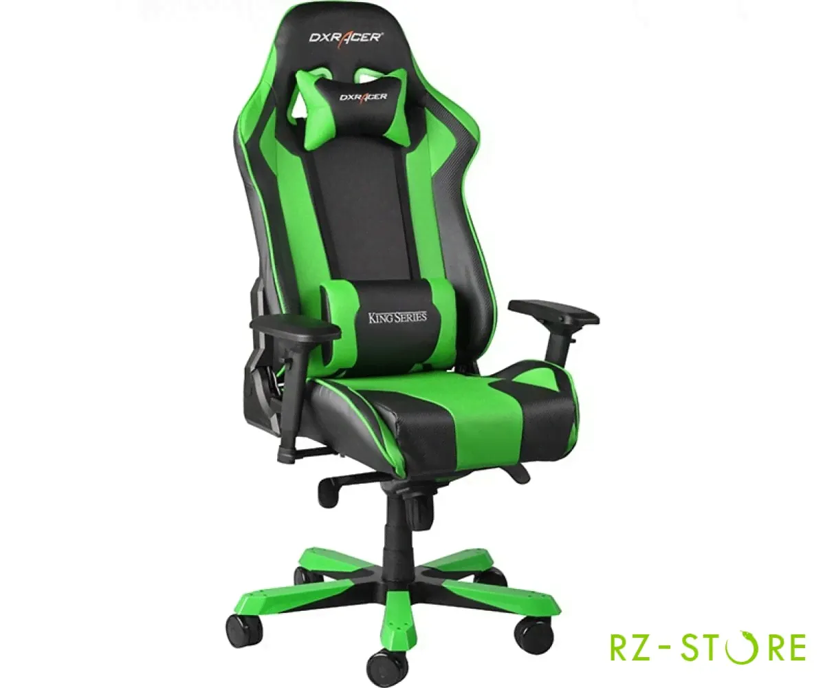 Игровое кресло DXRacer King OH/KS06/NE (Black/Green)-4
