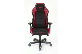 Игровое кресло DXRacer Master Iron DMC/IA237S/NR компьютерное, до 125 кг, 4D, до 170 градусов, экокожа/замша, металл, цвет черный/красный