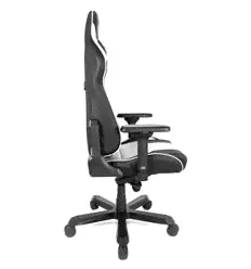 Игровое кресло DXRacer OH/K99/NW King Series, экокожа, цвет черный/белый-4