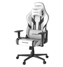 Игровое кресло DXRacer OH/P88/WN Prince Series, экокожа, цвет белый/черный