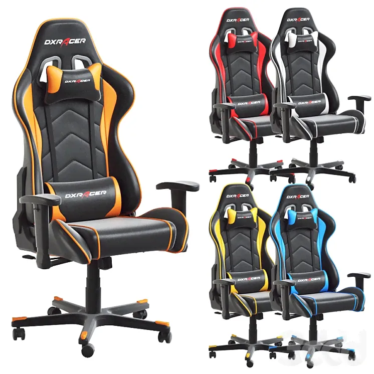Игровое кресло DXRacer Formula series, Model FE08 - Кресла - 3D модель-2