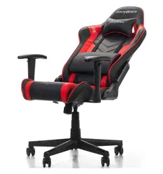 Игровое кресло DXRacer OH/P132/NR Prince Series, экокожа, цвет черный/красный