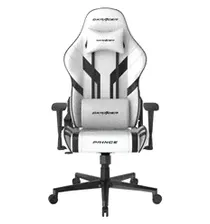Игровое кресло DXRacer OH/P88/WN Prince Series, экокожа, цвет белый/черный