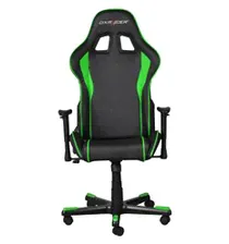 Игровое кресло DXRacer OH/FE08/NE Formula Series, экокожа, цвет черный/зеленый