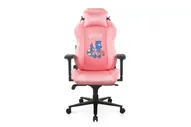 Игровое кресло DXRacer Craft CRA/D5000/P Hello Human Cat компьютерное, до 115 кг, 4D, до 150 градусов, кожа PU, металл, цвет розовый с рисунком