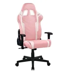Игровое кресло DXRacer OH/P132/PW Prince Series, экокожа, цвет розовый/белый-1